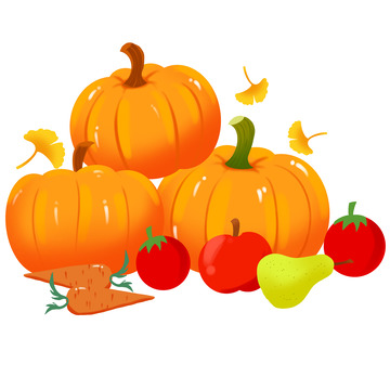 秋季丰收硕果累累