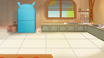 背景 场景 温暖 厨房 卡通