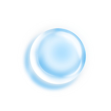 蓝色白露寒露露珠水滴装饰元素