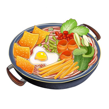 美食螺蛳粉吃的螺蛳粉元素