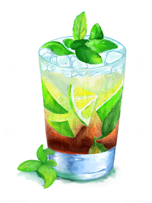 源文件下载【趣麦麦图】手绘饮品柠檬茶 冰块 奶茶 菜单