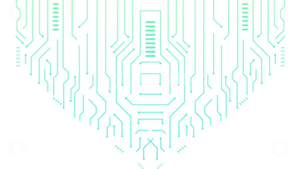 源文件下载【趣麦麦图】矢量蓝绿色科技线路