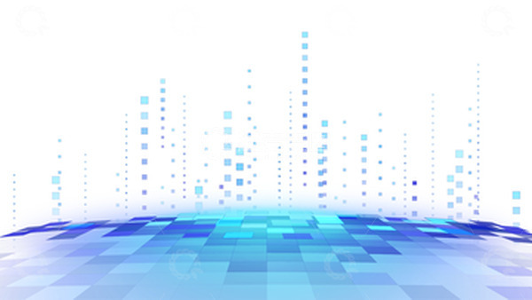 源文件下载【趣麦麦图】互联网蓝色科技渐变方块平铺背景素材