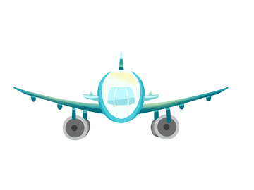 扁平卡通飞机元素PNG素材