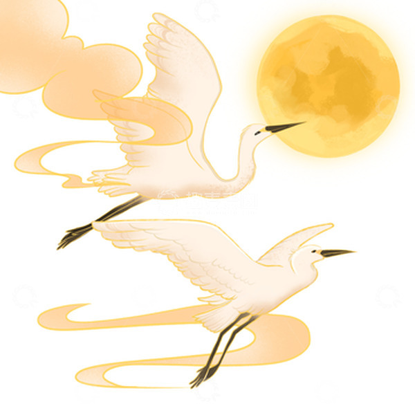 源文件下载【趣麦麦图】国潮白露秋天手绘图