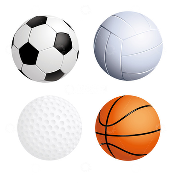 源文件下载【趣麦麦图】球类矢量插画