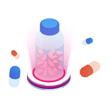 医疗防护健康玻璃药瓶急救保健品