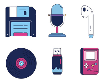 娱乐潮流图标元素