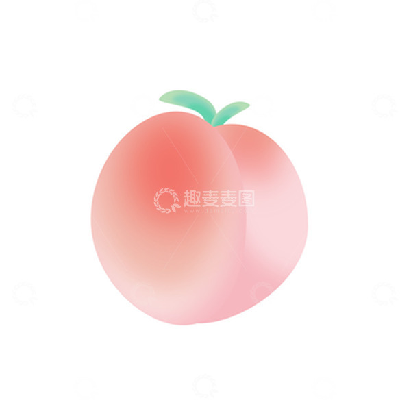 源文件下载【趣麦麦图】粉色简约卡通清新桃子手绘图