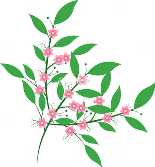 源文件下载【趣麦麦图】小清新教师节花枝图