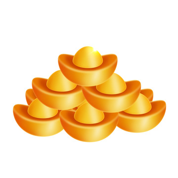 金色金元宝金币