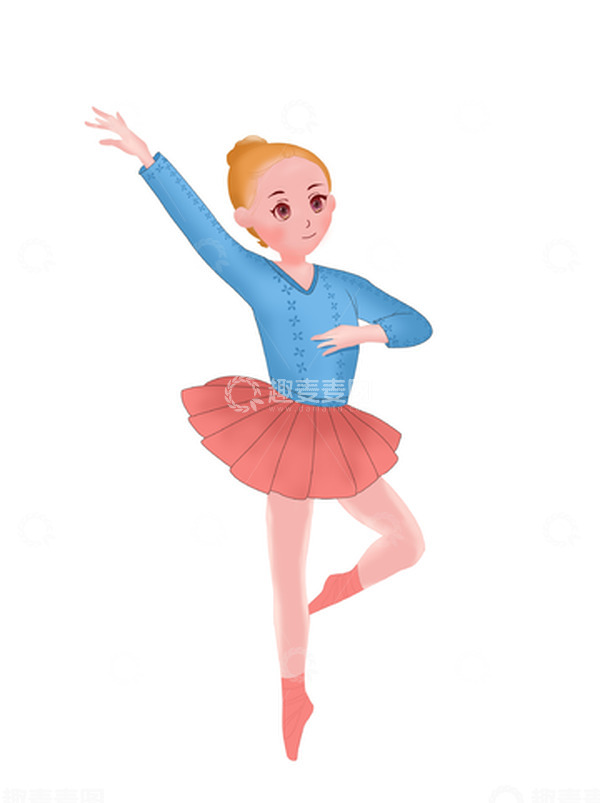 源文件下载【趣麦麦图】舞蹈健身锻炼卡通风格美女元素