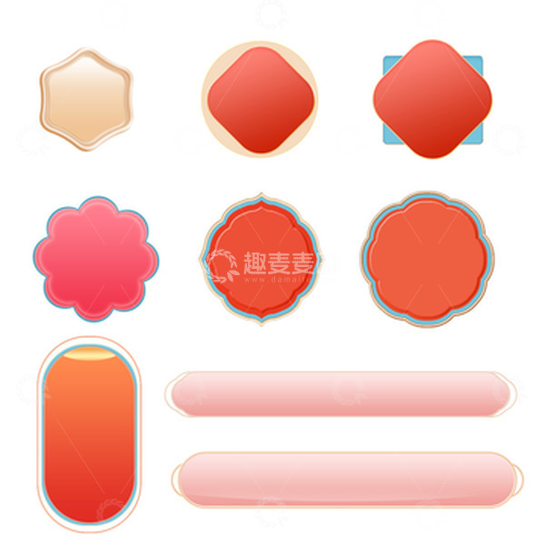 源文件下载【趣麦麦图】中式国潮新年活动标题文字横幅价格标签