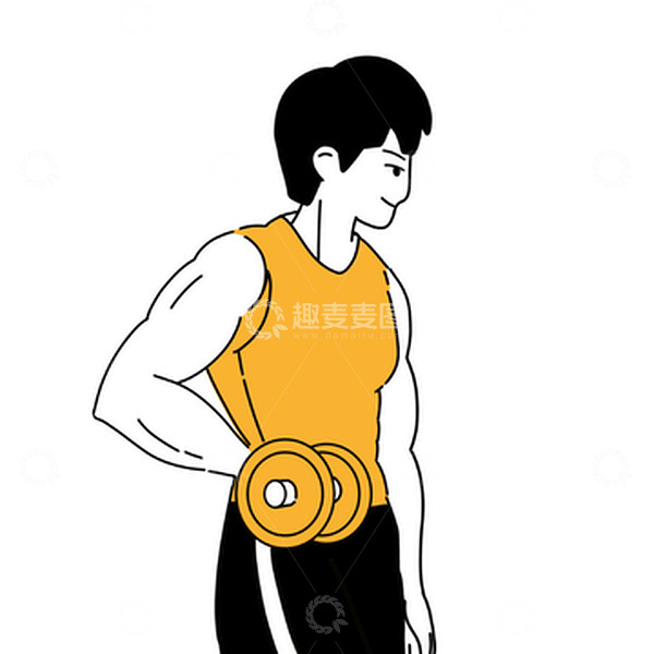 源文件下载【趣麦麦图】运动锻炼肌肉健身的人