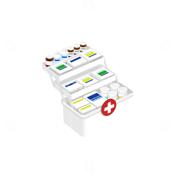 源文件下载【趣麦麦图】白色家用医疗箱素材医疗器械治疗红十字