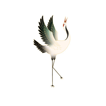 国潮新中式仙鹤