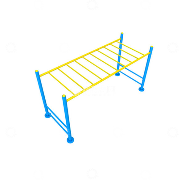 源文件下载【趣麦麦图】云梯健身器材户外健身天梯公园健身