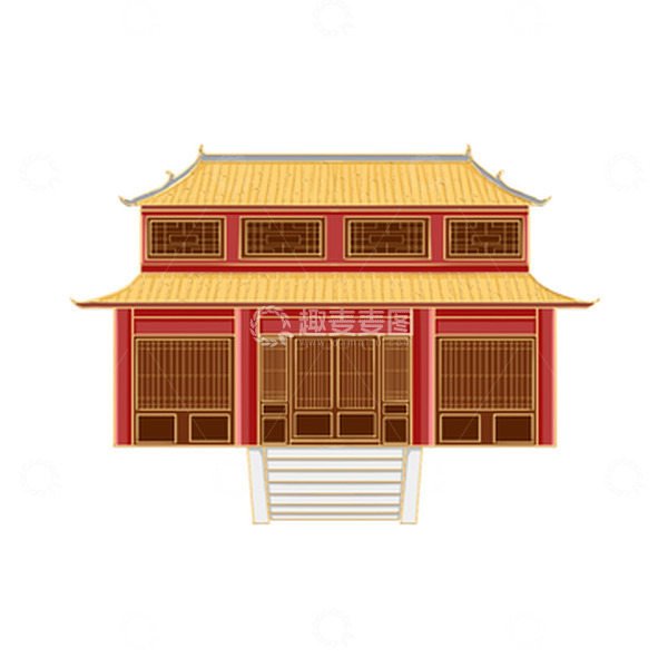 源文件下载【趣麦麦图】国潮风古代建筑