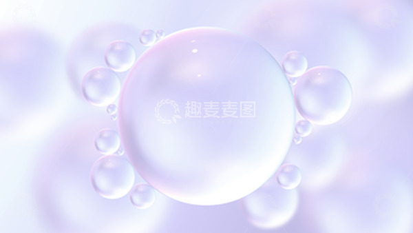 源文件下载【趣麦麦图】-彩色清新简约气泡泡泡水珠水滴时尚背景