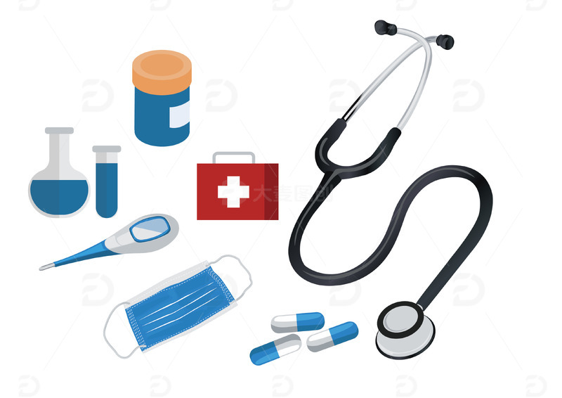 源文件下载【趣麦麦图】医疗用品装饰元素