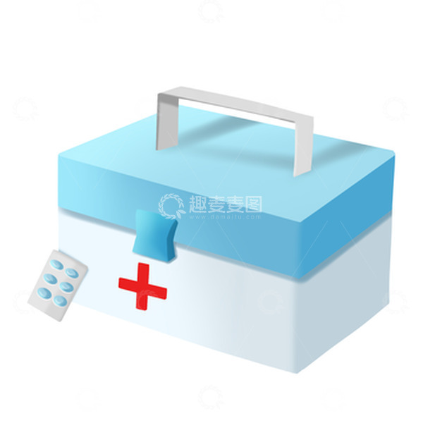 源文件下载【趣麦麦图】手绘医疗医药箱