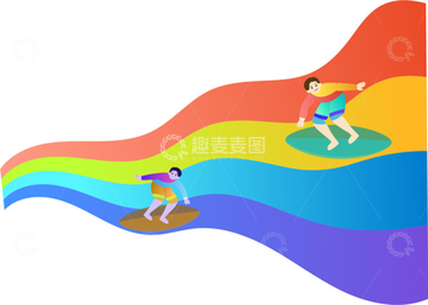 源文件下载【趣麦麦图】-滑翔运动健身锻炼滑板训练