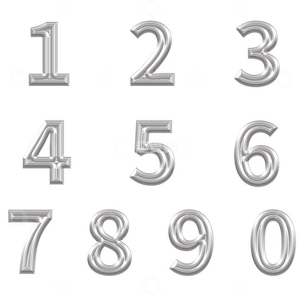 源文件下载【趣麦麦图】银色铝箔气球字倒计时123数字可替换