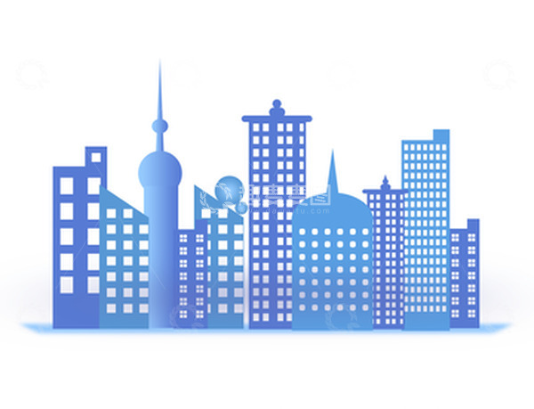源文件下载【趣麦麦图】-简约城市建筑
