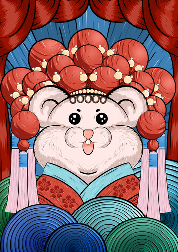 国潮戏曲素材背景