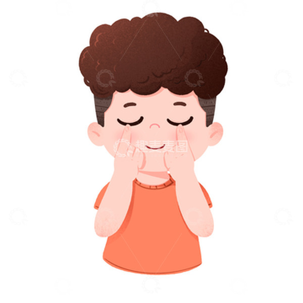 源文件下载【趣麦麦图】-世界视力日保护视力的小男孩免抠元素