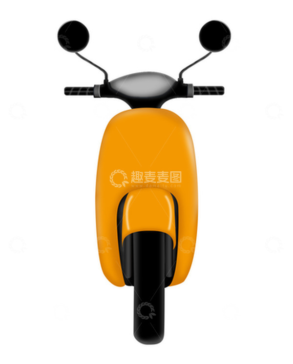 源文件下载【趣麦麦图】小清新电动车卡通手绘插画