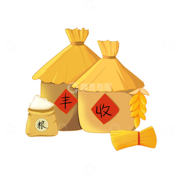 源文件下载【趣麦麦图】-手绘秋天丰收