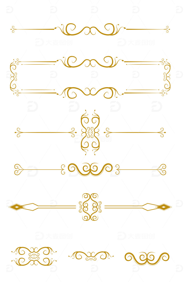 欧式边框复古花纹装饰标题框