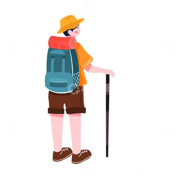 源文件下载【趣麦麦图】重阳节登高望远