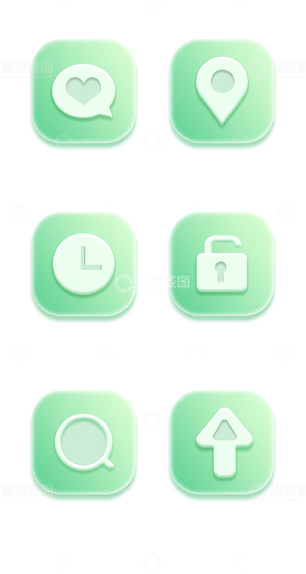 源文件下载【趣麦麦图】小清新网页移动端图标