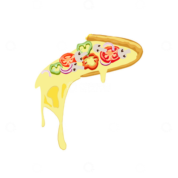 源文件下载【趣麦麦图】卡通手绘插画披萨PIZZA纯手绘