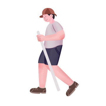 手绘卡通秋招竞争者