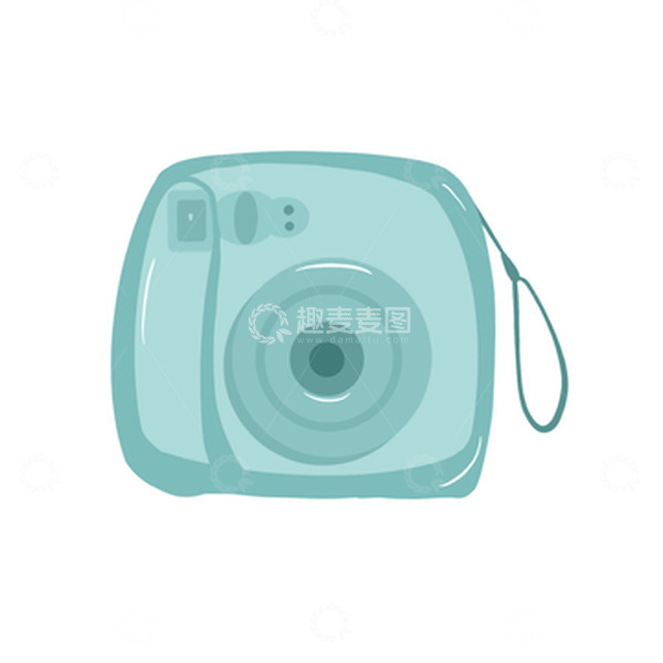 源文件下载【趣麦麦图】手绘可爱扁平卡通相机旅游元素