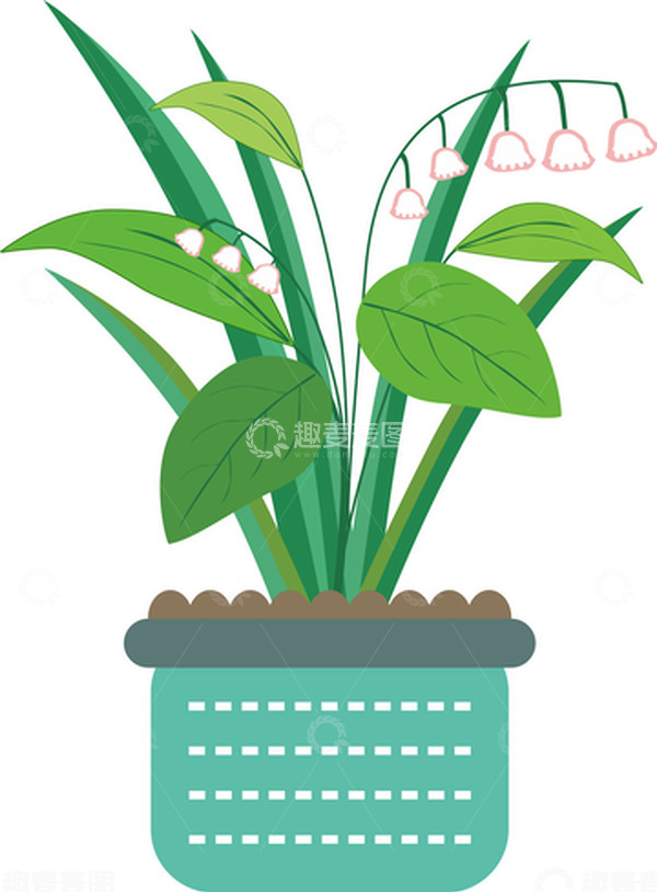 源文件下载【趣麦麦图】绿色小清新家居植物办公室植物