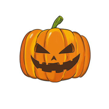 橘色淡橘色万圣节南瓜