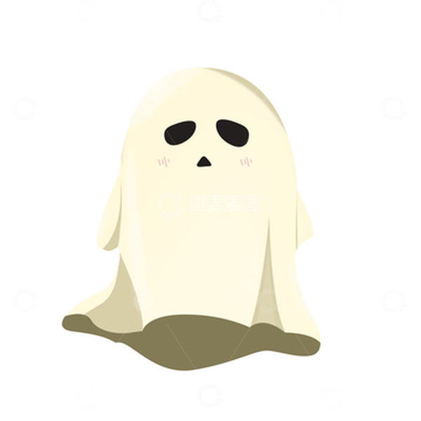 源文件下载【趣麦麦图】万圣节小幽灵可爱PNG