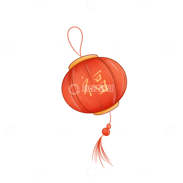 源文件下载【趣麦麦图】元旦大红灯笼