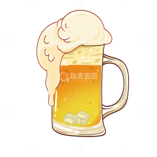 源文件下载【趣麦麦图】卡通手绘啤酒元素