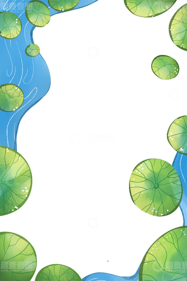 源文件下载【趣麦麦图】手绘荷叶边框素材