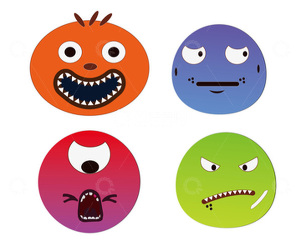 源文件下载【趣麦麦图】万圣节可爱搞怪幽灵怪物南瓜头