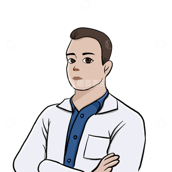 源文件下载【趣麦麦图】白色医疗医生形象手绘插画