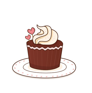 粉色巧克力手绘感恩节甜点蛋糕