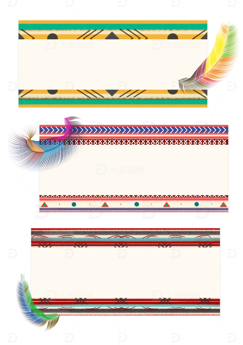 印第安图腾商插手绘感恩节便签