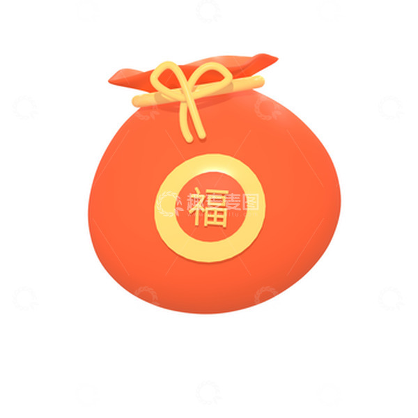 源文件下载【趣麦麦图】电商3D福袋促销活动装饰
