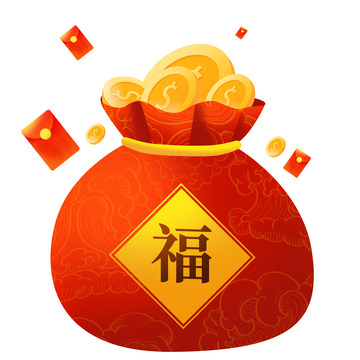 春节新年新春电商立体福袋